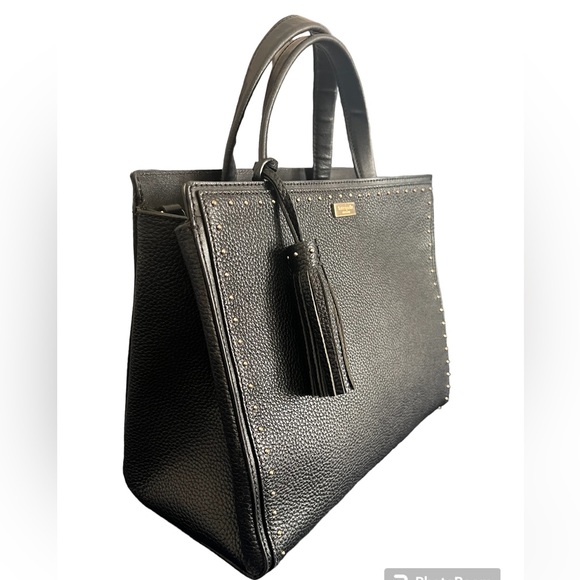 Kate Spade West Street Abby Satchel Pebbled Leather Black Satchel - Picture 3 of 11